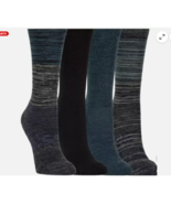 Kirkland Extra Fine Merino Wool Crew Socks 4 pair Blue Mix Women&#39;s Sz 6-... - $14.74