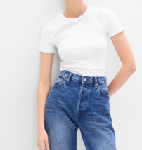 Gap Modern Crew Neck T- Shirt Top Short Sleeves  White Woman&#39;s Size XX TTG. - £11.13 GBP