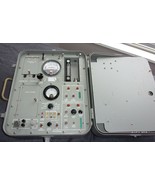 MILITARY EQUIPMENT GRAY METAL SECURING CASE W/ MEASURING DATA AND FIELD ... - $1,453.49