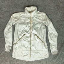 Lululemon Womens Jacket 4 White Gold Lightweight Pockets Zip Outdoor Pack It Up - $69.98