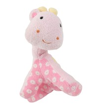 Carters Prestige Toy Giraffe Plush Lovey Pink 6942 Pastel Spots Rattle Bean Bag - £12.47 GBP