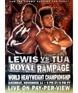 LENNOX LEWIS vs DAVID TUA 8X10 PHOTO BOXING POSTER PICTURE - $5.93