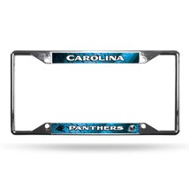 Carolina Panthers License Plate Frame Chrome EZ View - $49.49