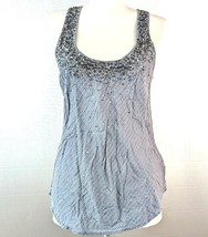 American Eagle Tank Top Blouse Gray Womens size S /4 - £14.37 GBP