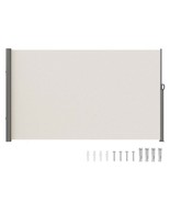 Beige Retractable 71&#39;&#39;*118&#39;&#39; Awning-Rugged Full Aluminum Rust-Proof; Pat... - $203.97 CAD