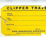 1966 Pan American Airways Unused CLIPPER TRAVEL Group Baggage Tag - $17.82