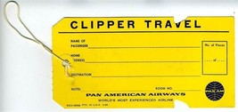 1966 Pan American Airways Unused Clipper Travel Group Baggage Tag - £14.24 GBP