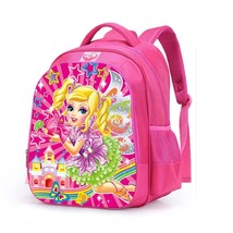 Disney Children&#39;s Backpack Cartoon Pink Girls Mary Cats Princess Oxford Cloth Ki - £36.53 GBP