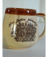 Vintage Stoneware Enesco 1977 Live Better Naturally Coffee Mug Tea  Cup - $20.99 CAD