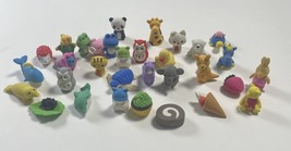 Animal Food  Puzzle Erasers Take Apart Erasers Japanese Iwako Lot of 32 - £16.81 GBP