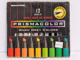 Prismacolor DOUBLE-ENDED Art Markers WARM GREY Color Set 11 Count - NEW ... - $29.69