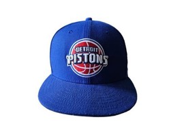 Detroit Pistons New Era 9fifty  NBA Snapback Cap 3D Logo Royal Blue Hat - £10.59 GBP