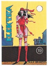 Marvel Universe Series 1 Sticker #19 Elektra 1986 Comic Images NEW NEAR ... - £15.38 GBP