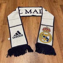 Adidas 3 Stripe Real Madrid Winter Fringe Scarf 1902-2012 La Liga Soccer UEFA - £14.09 GBP