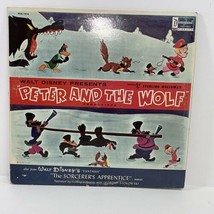 Walt Disney Peter &amp; The Wolf/ Sorcerer&#39;s Apprentice 1963 Vinyl LP Record DQ-1242 - £30.35 GBP