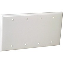Orbit OP43-I 4-Gang Wall Plate Blank IVORY   (shown in white) - $106.21 MXN