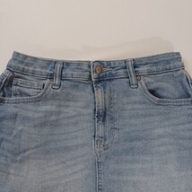 Celebrity Pink RN#133647 Juniors Women's 7/28 Blue Cotton Frayed Denim Skirt  image 13