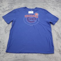 Chicago Cubs Shirt Mens L Blue Genuine Merchandise Short Sleeve MLB Tee - £18.11 GBP
