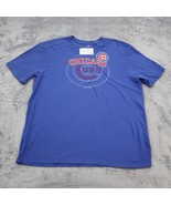 Chicago Cubs Shirt Mens L Blue Genuine Merchandise Short Sleeve MLB Tee - £17.89 GBP