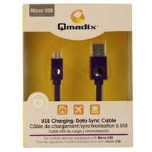 Qmadix Micro USB Charging Data Connector SYNC Cable QM-USBMICROV2-SYNC -... - £6.96 GBP