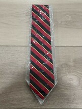 Ben Silver Vintage Pure Silk Black Red Yellow Handmade Tie Striped New - $2,826.72 MXN