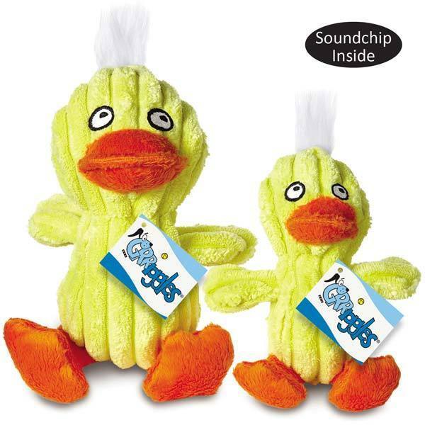Quacklings Plush Duck Character Dog Toys Quacking Ducks Soundchip - Choose Size