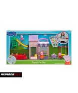 Peppa Pig Fun Day 12-pieces Bakery Little Red Car Playground 3x Figures ... - £28.48 GBP