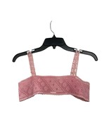 Vintage Handmade Bralette Top Womens S? Used Pink Not Lined Unique - $24.75