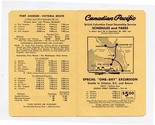 Canadian Pacific British Columbia Coast Steamship Service Schedules &amp; Fa... - £14.03 GBP
