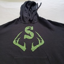 Bella + Canvas Fleece Collection Men's Black Sweatshirt Pullover Hoodie Size XL image 10