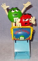 Vintage M &amp; M Mars Candies Red and Green Wild Thing Roller Coaster Dispenser - £11.15 GBP