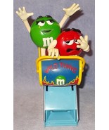 Vintage M &amp; M Mars Candies Red and Green Wild Thing Roller Coaster Dispe... - $19.11 CAD