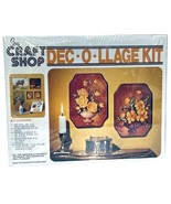 CRAFT WOOD PLAQUE KIT SHOP DEC•O•LLARGE, SEARS-VINTAGE, FACTORY SEALED B... - $10.78 CAD