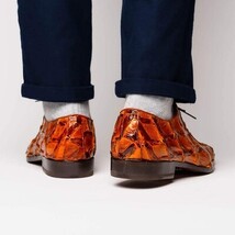 Olivieri Leather Dress Shoes Oxford Lace Up Cognac image 8