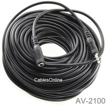 100Ft 3.5Mm (1/8&quot;) Stereo Male To Female Mp3/Mobile/Aux Audio Extension, Av-2100 - £26.08 GBP