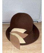 Vintage Wool Hat Gimbel&#39;s Made In England w/ Fabulous Accent Some Issues - $162.81 CAD