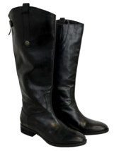 Sam Edelman Women&#39;s Penny Riding Boots Black Leather 7.5M - £59.35 GBP