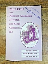 NAWCC Bulletin: Swiss Trademarks, Talking German Clock... (Oct 1979) (K6914) - £11.98 GBP