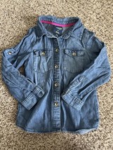 Genuine Kids Oshkosh Toddler chambray Long Sleeve Button Up Size 4T - $7.69