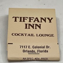 Vintage Matchbook Cover  Tiffany Inn Restaurant &amp; Lounge   Orlando, FL  gmg - £9.89 GBP