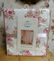 Simply Shabby Chic Blush Beauty Shower Curtain Pink Roses Rachel Ashwell - £116.37 GBP