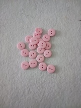 Round pink buttons, 20 pieces  - $2.75