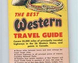 The Best Western Travel Guide 1960 For 26 Western States &amp; Points in Canada - $13.86