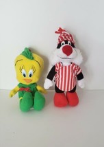 1992 Warner Brothers Sylvester &amp; Tweety Bird Christmas Plush in Pajamas McDonald - £19.65 GBP