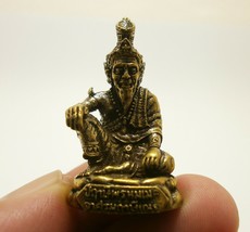 HERMIT PHROMMATE THAI MINI AMULET GURU LIFE PROTECTION HEALING HEALTHํY... - £21.03 GBP