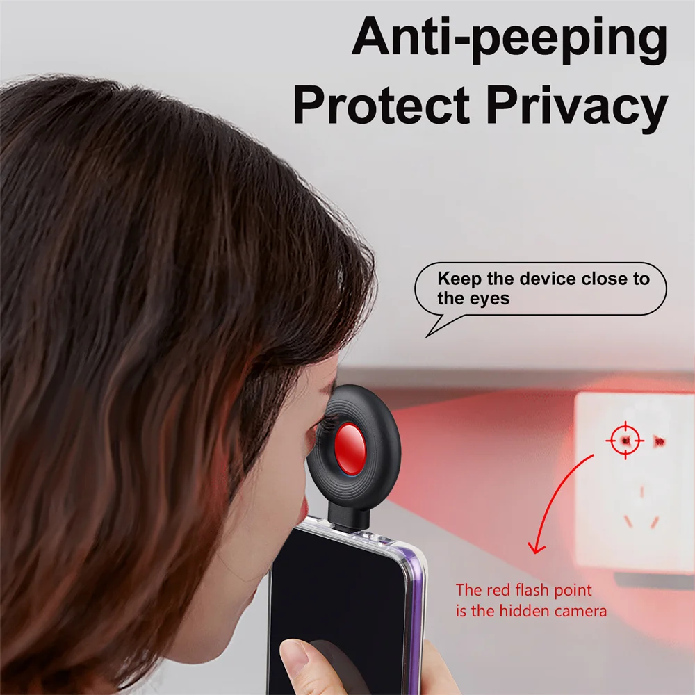 Play Anti-Peeping Detector Portable Mini Mobile Phone USB Alarm Hotel Infrared A - £23.15 GBP