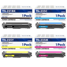 Tn221 Toner Cartridges Tn225 Toner: Compatible For Tn-221Bk Tn-225 C/M/Y Toner R - £180.91 GBP