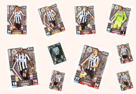Topps Match Attax 2013-14 Premier League Newcastle Utd Players Cards - $4.50