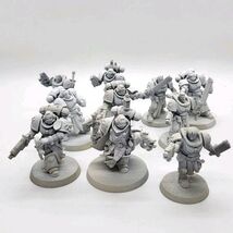 Black Templar Crusader Squad Space Marines Warhammer 40k PRIMED WHITE - $34.45