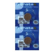 Renata 393 SR754W Batteries - 1.55V Silver Oxide 393 Watch Battery (100 ... - £22.31 GBP+